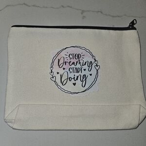 Multi purpose canvas pouch  Custom  Graphic  5 for $25 or 1 For $8